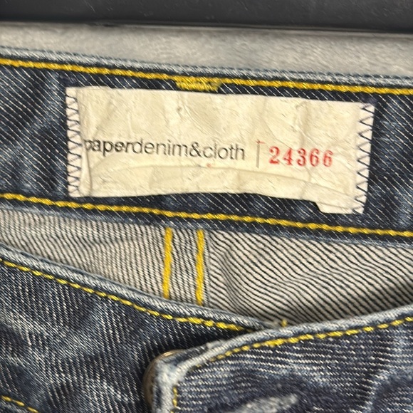 Paperdenim&cloth jeans women’s jeans size 27 Blue jeans raw hem medium wash - Picture 2 of 9
